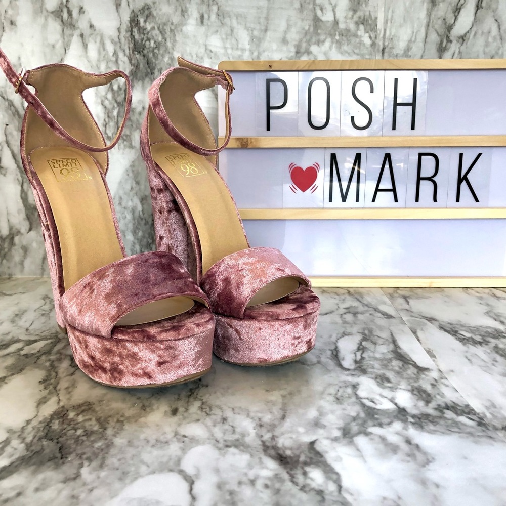 👠SPEED LIMIT 98 Velvet Heels
